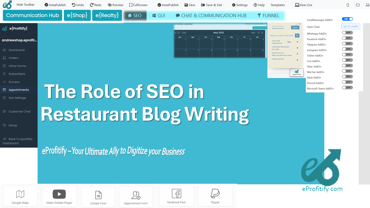 The Role of SEO in Restaurant Blog Writing